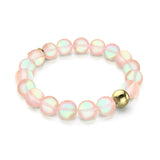 Pêche | Or | Bracelet de déclaration en verre de sirène
